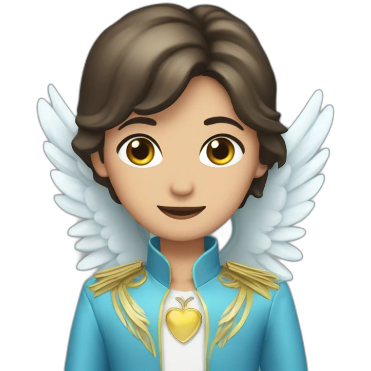 Alas de angel azules emoji
