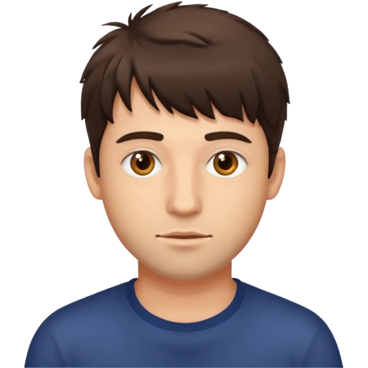 Man with messy fringe emoji