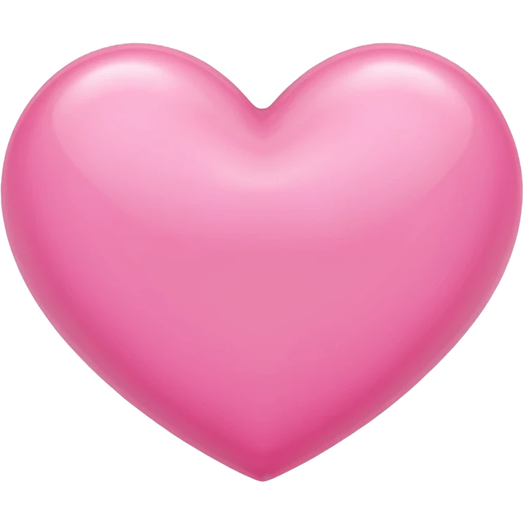 A pink heart design by ribon emoji