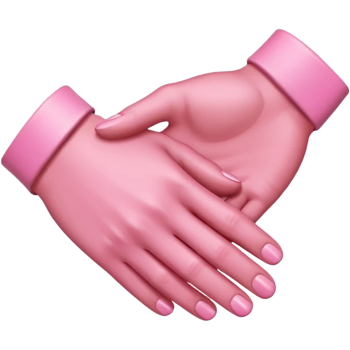handshake pink hands emoji