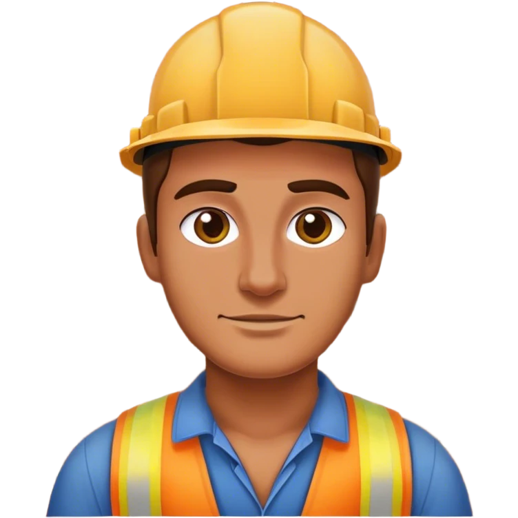 mason worker bricks emoji