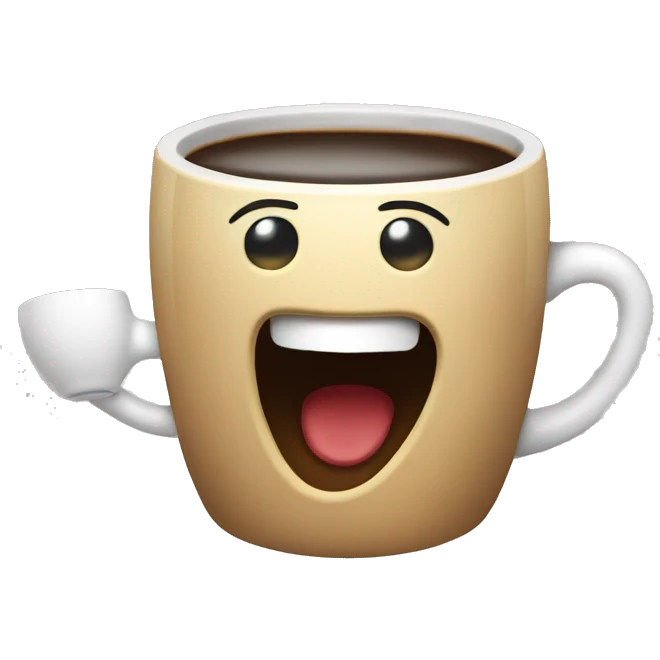 laughing spitting coffee on phone  emoji