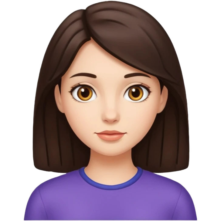 Brunette girl  emoji