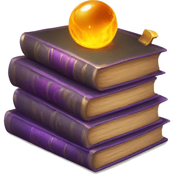 pile of magic spell books emoji
