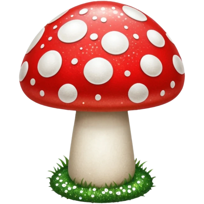 glitter mushroom 1-up emoji