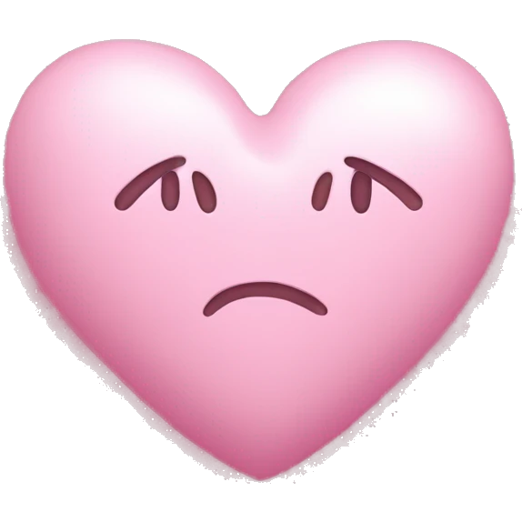 Pink heart with tiny white bow emoji