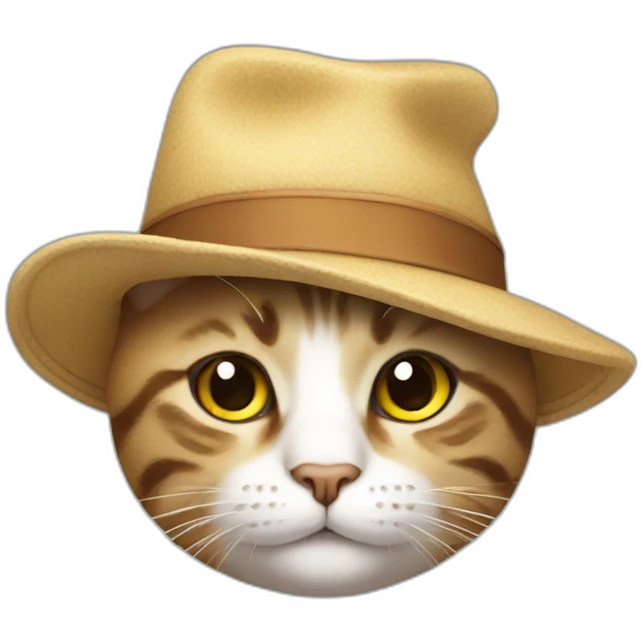 CAT WITH A HAT emoji