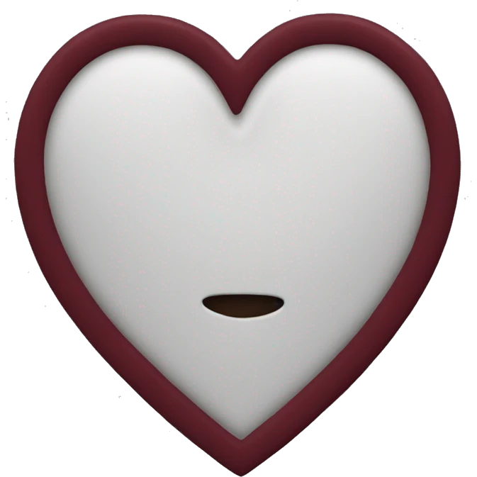 maroon heart emoji
