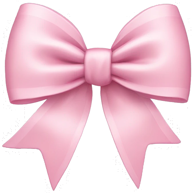 Light pink bow emoji
