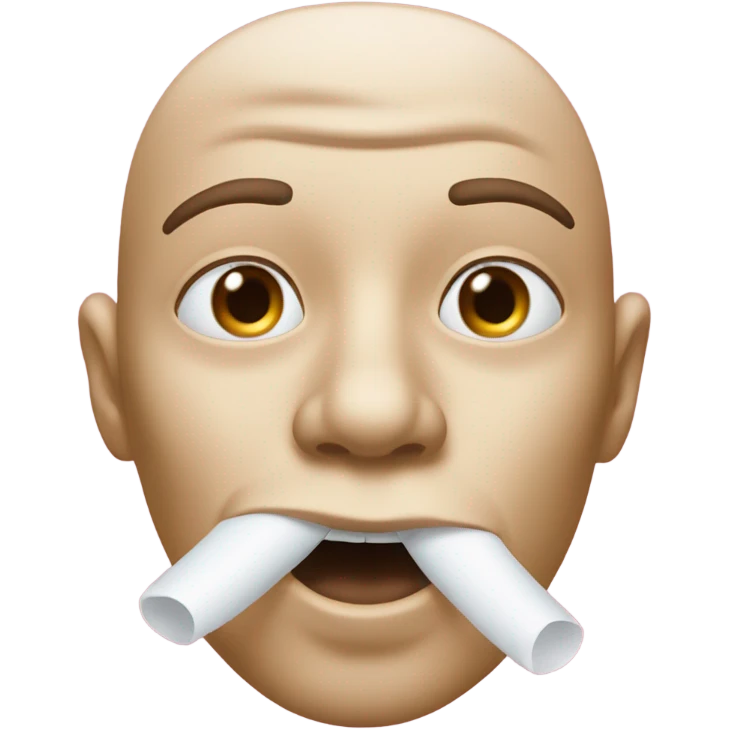 Nostrils smelling emoji