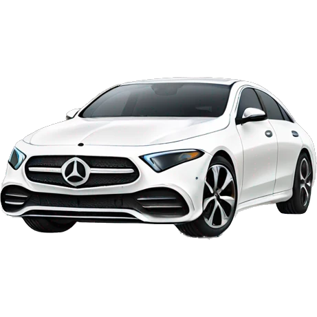 WHITE MERCEDES EQS SEDAN emoji