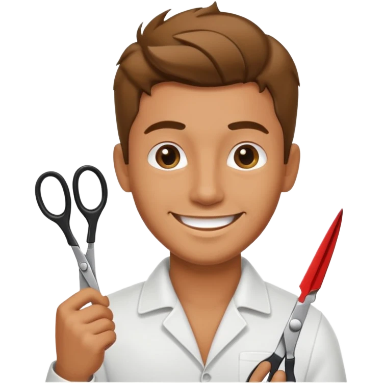 hairdresser man emoji