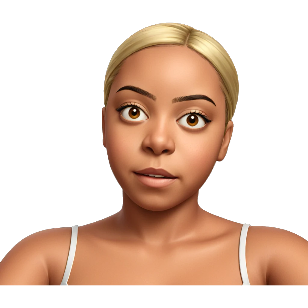 realistic portrait of girl emoji