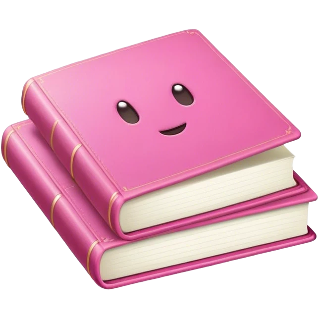 Icone book utilise couleurs rose emoji