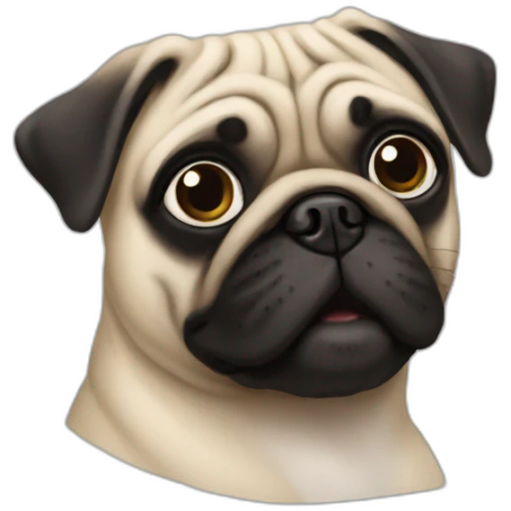 a pug emoji