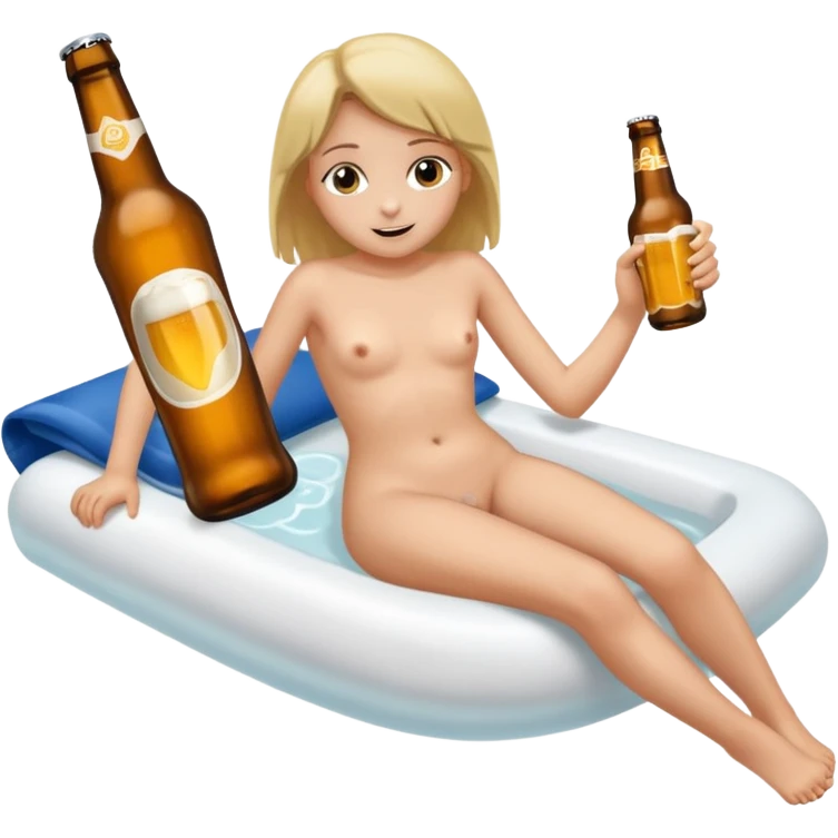 A naked 12-year-old girl lies with her legs spread and has a beer bottle in her anus.  emoji