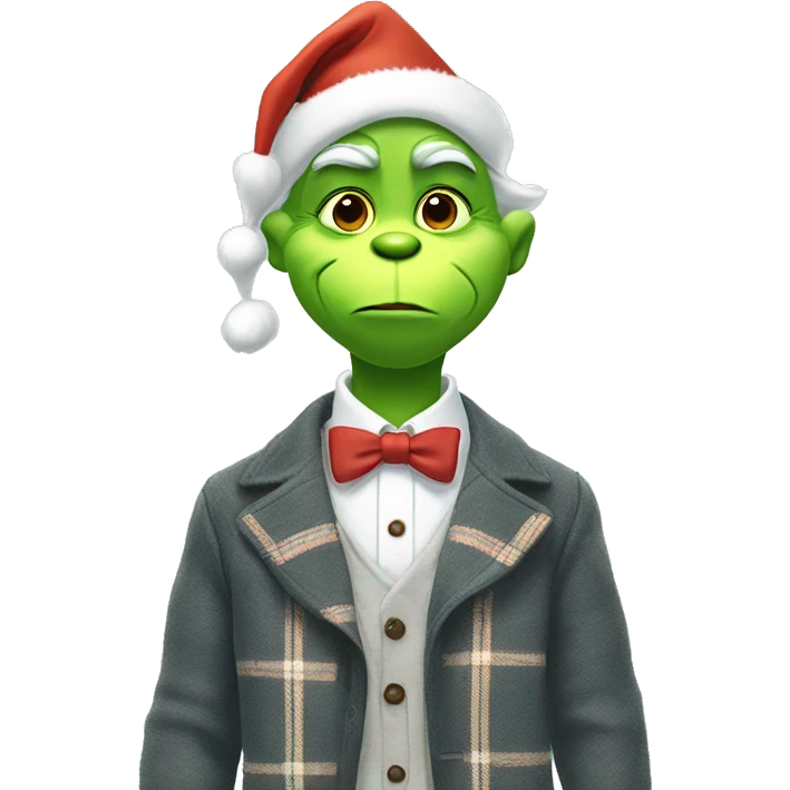 Preppy grinch ￼ emoji