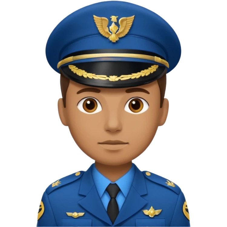 blue uniformed soldier emoji