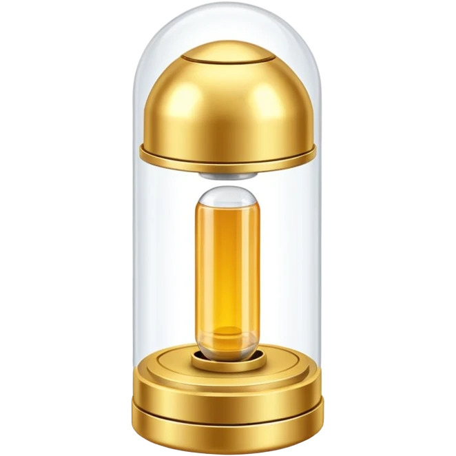 empty transparent annunaki tech gold capsule emoji