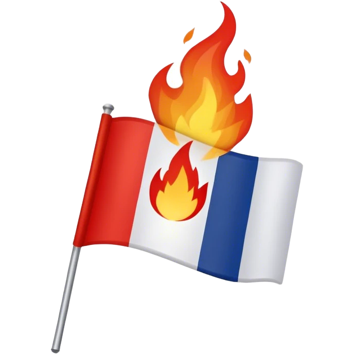 french flag flame emoji