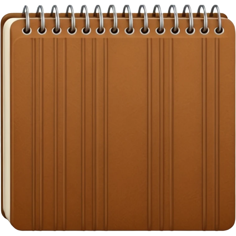 Corduroy notebook with ridges  emoji