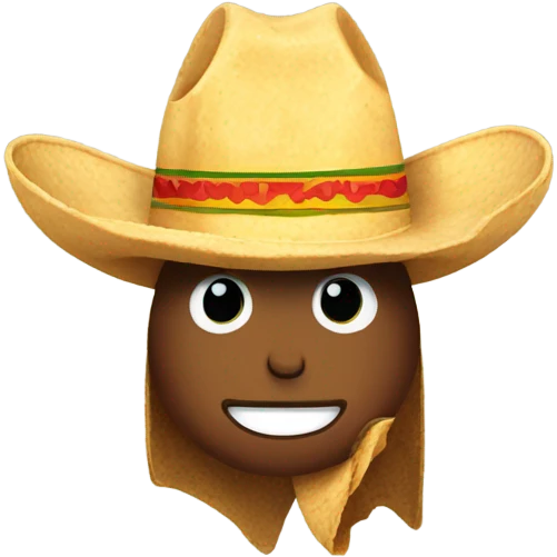 Taco with cowboy hat emoji