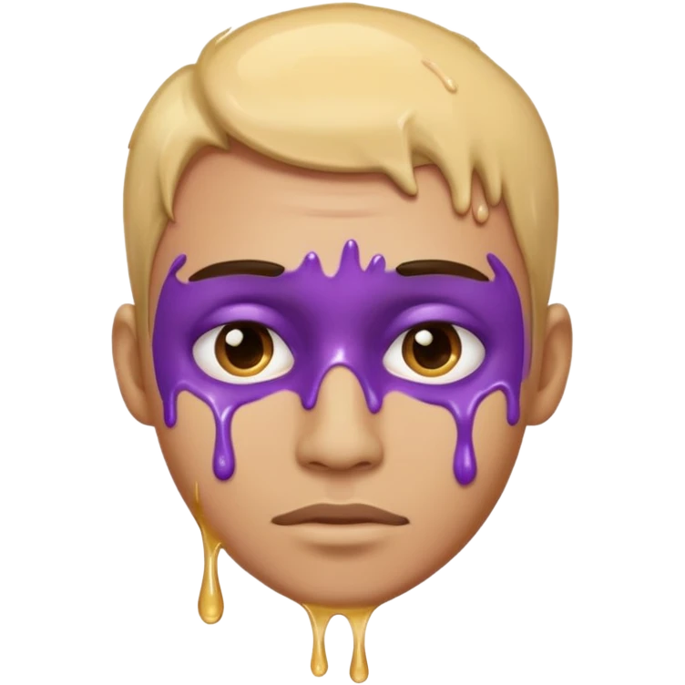 male with purple honey headshot emoji