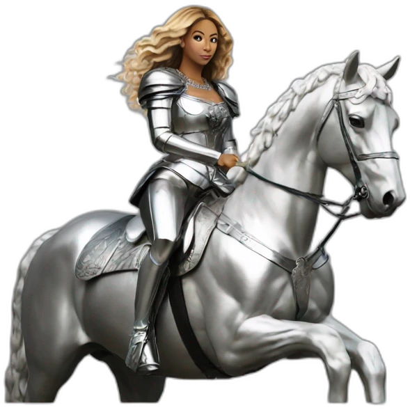 Renaissance album Beyoncé on silver horse emoji