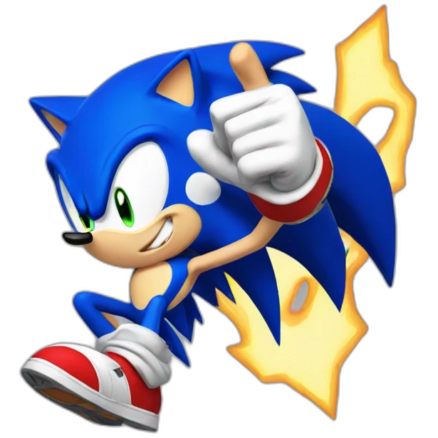 Sonic punch emoji