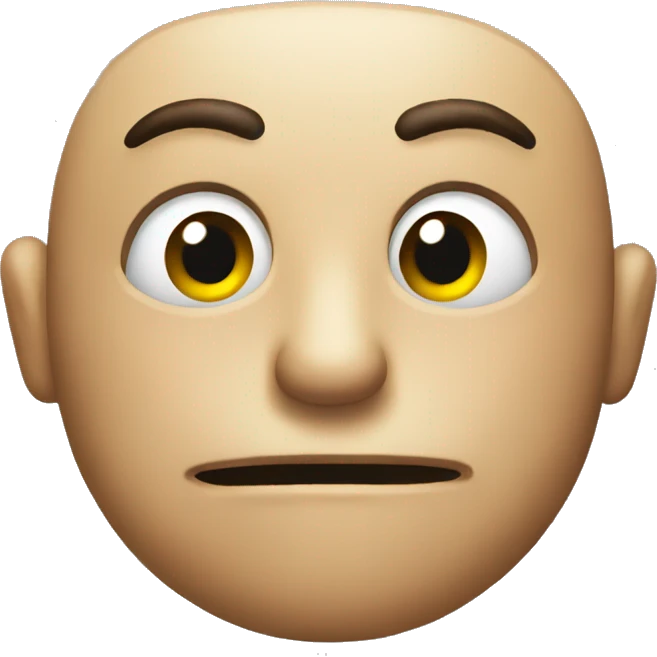 Suspicious squinting emote  emoji