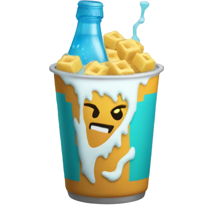Sabretooth drinking Baja blast emoji