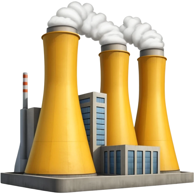 realistic nuclear power plant emoji