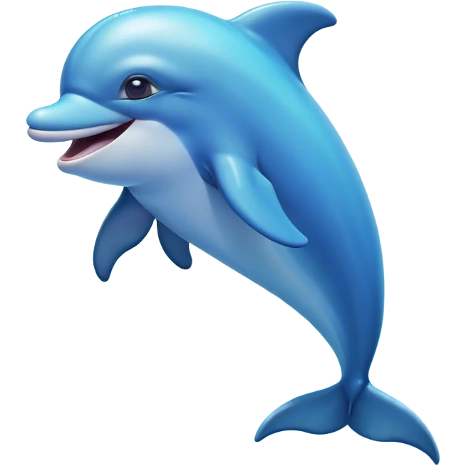 Cinematic Comical Dolphin Portrait Emoji, Head tilted dramatically with an exaggeratedly amused expression, featuring a smooth, dynamic body with wide, comically expressive eyes full of playful disbelief and a quirky, arched dorsal fin, Simplified yet hilariously expressive features, highly detailed, glowing with a slightly sassy oceanic glow, high shine, dramatic yet playful, stylized with an air of cheeky marine mischief, soft glowing outline, capturing the essence of a meme-worthy dolphin that looks ready to leap its way into viral fame! emoji