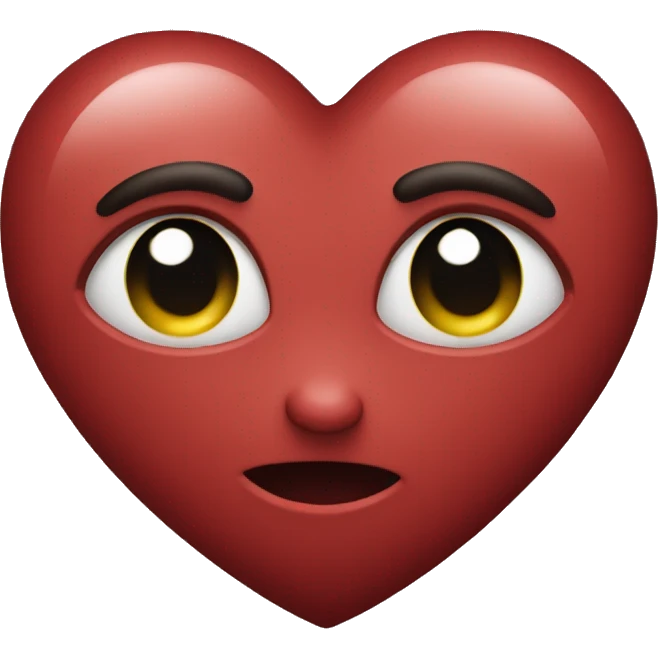 Deep red heart emoji