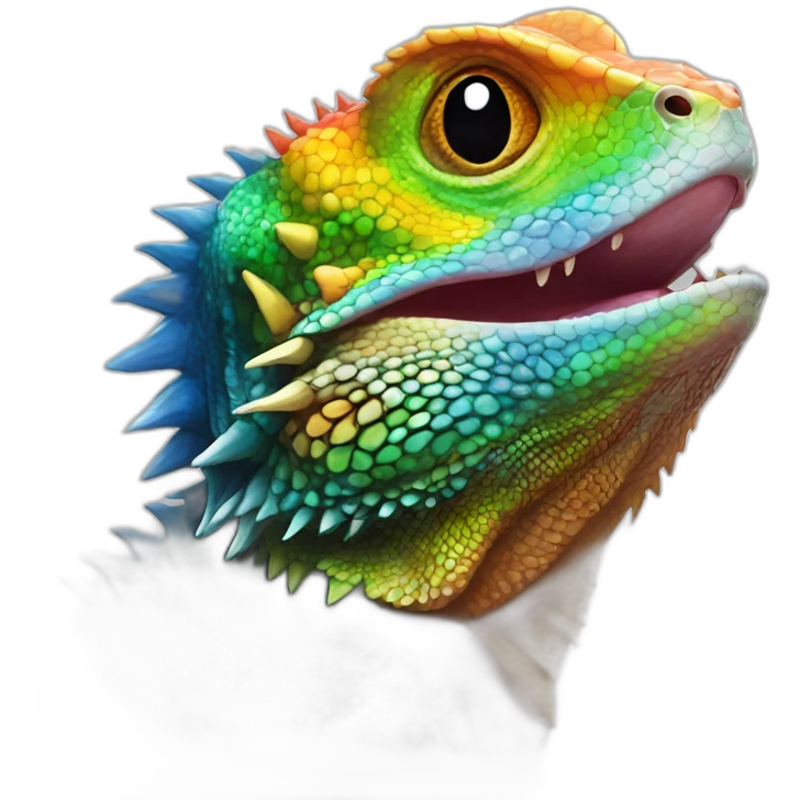 rainbow-bearded-dragon emoji