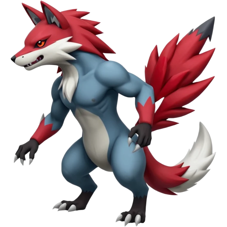 Zoroark-Zangoose-Zeraora-Fakémon-hybrid-creature (full body)  emoji