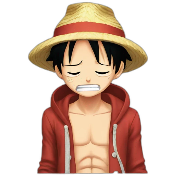 luffy crying emoji