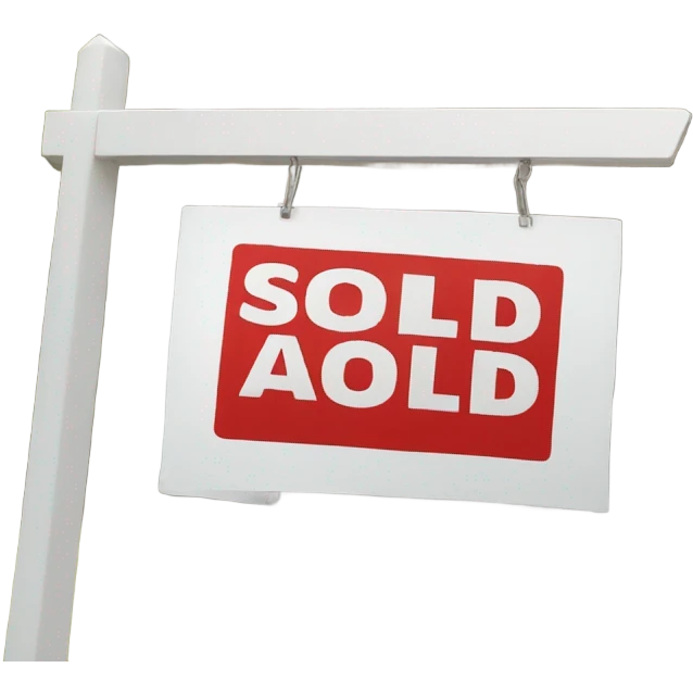 SOLD sign real estate emoji