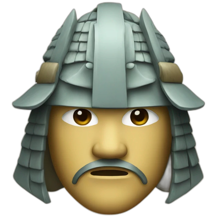 Samurai mask emoji