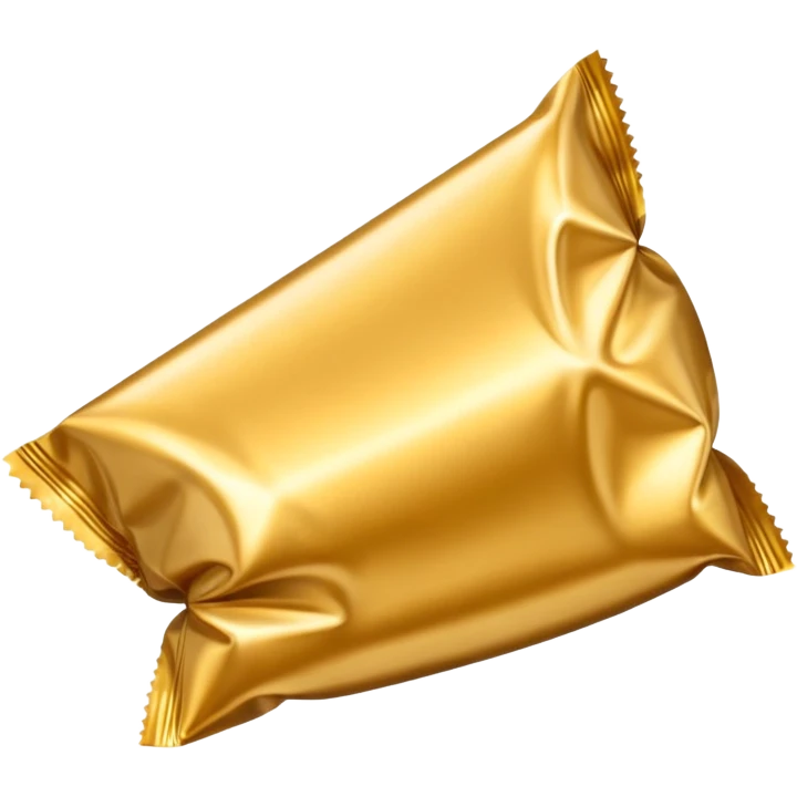 wrapped snack, realistic illustration, shiny wrapper, appetizing emoji