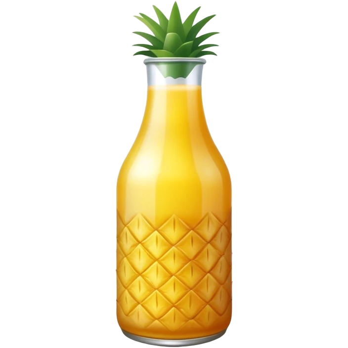 Bottle pineapple juice emoji