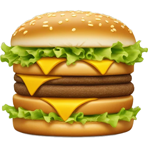 Big Mac McDonald’s one portion emoji