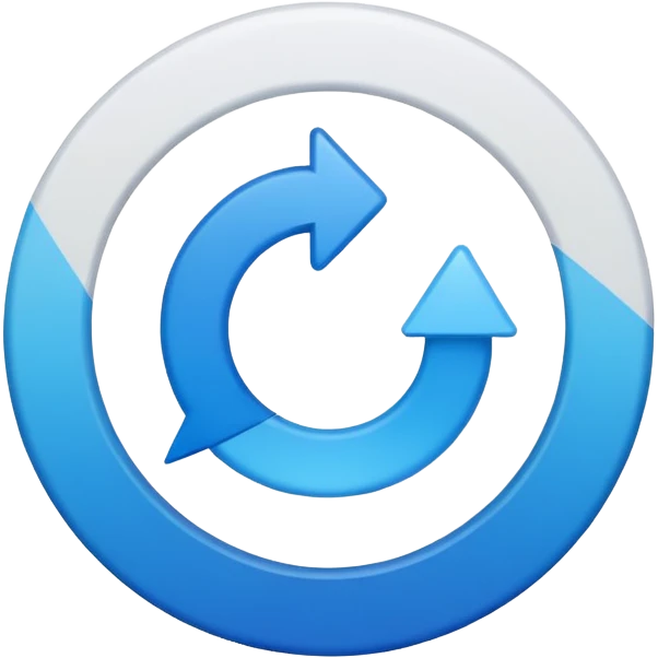 mac os icon conversion, rotation arrows, symmetrical, perfect circle emoji