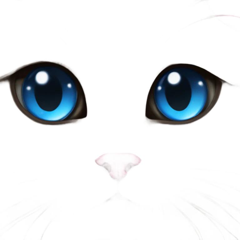 himalayan ragdoll cat with blue eyes , full dark face with a pink bow emoji
