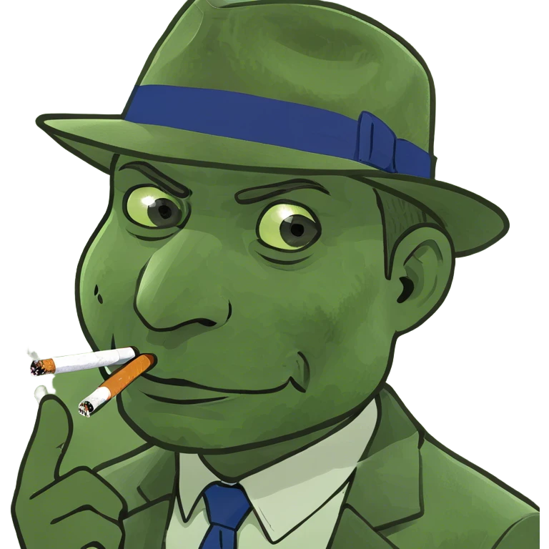 Black man smoking  emoji