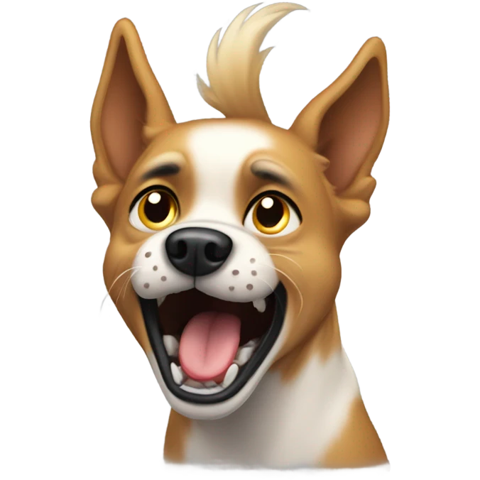 Dog barking relentlessly  emoji