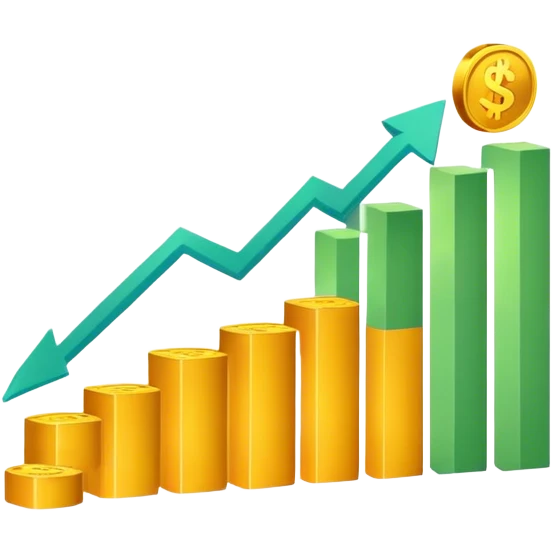 bar chart money going down emoji