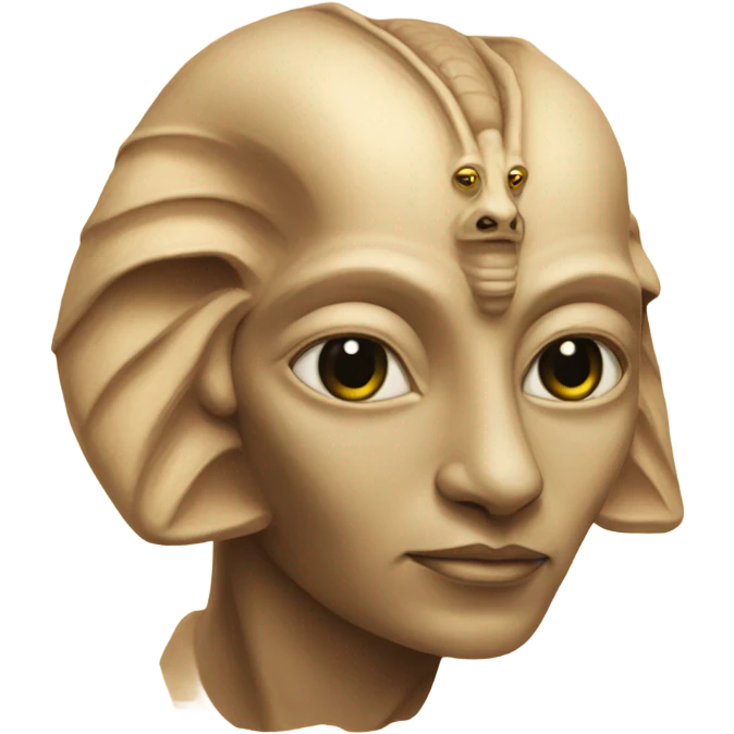 sphinx with an alien emoji