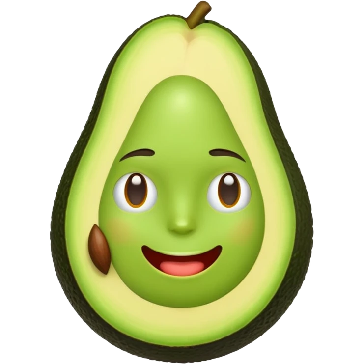 3D emoji, emoji de um abacate lindo emoji