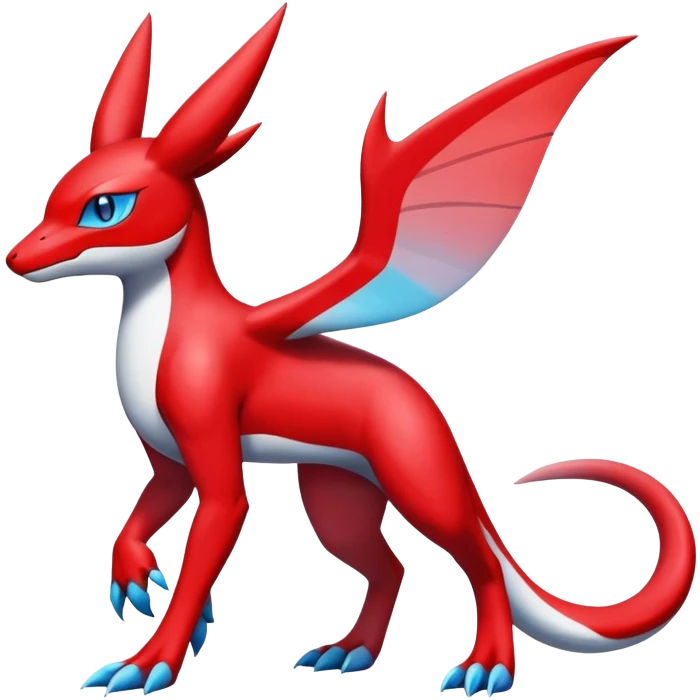  Cute Shiny Exotic Colorful Guilmon-Latias-Koraidon-Umbreon-Fakémon-hybrid-creature (full body)  emoji